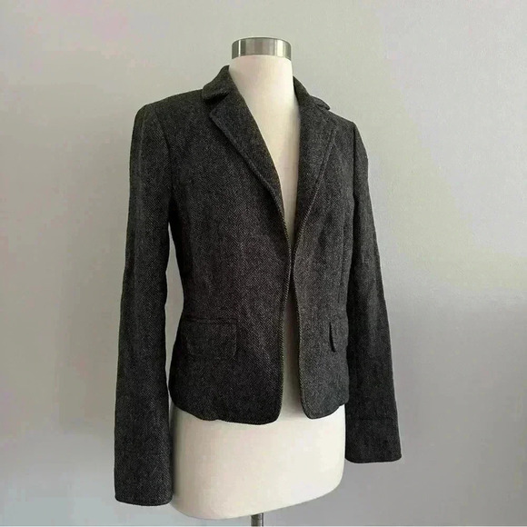J. Crew Wool Blazer Jacket Sz 4 - Picture 6 of 8